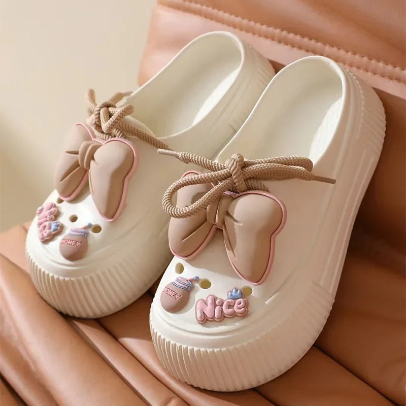 Women's Cute Bow EVA Slippers | Stylish Summer Sandals