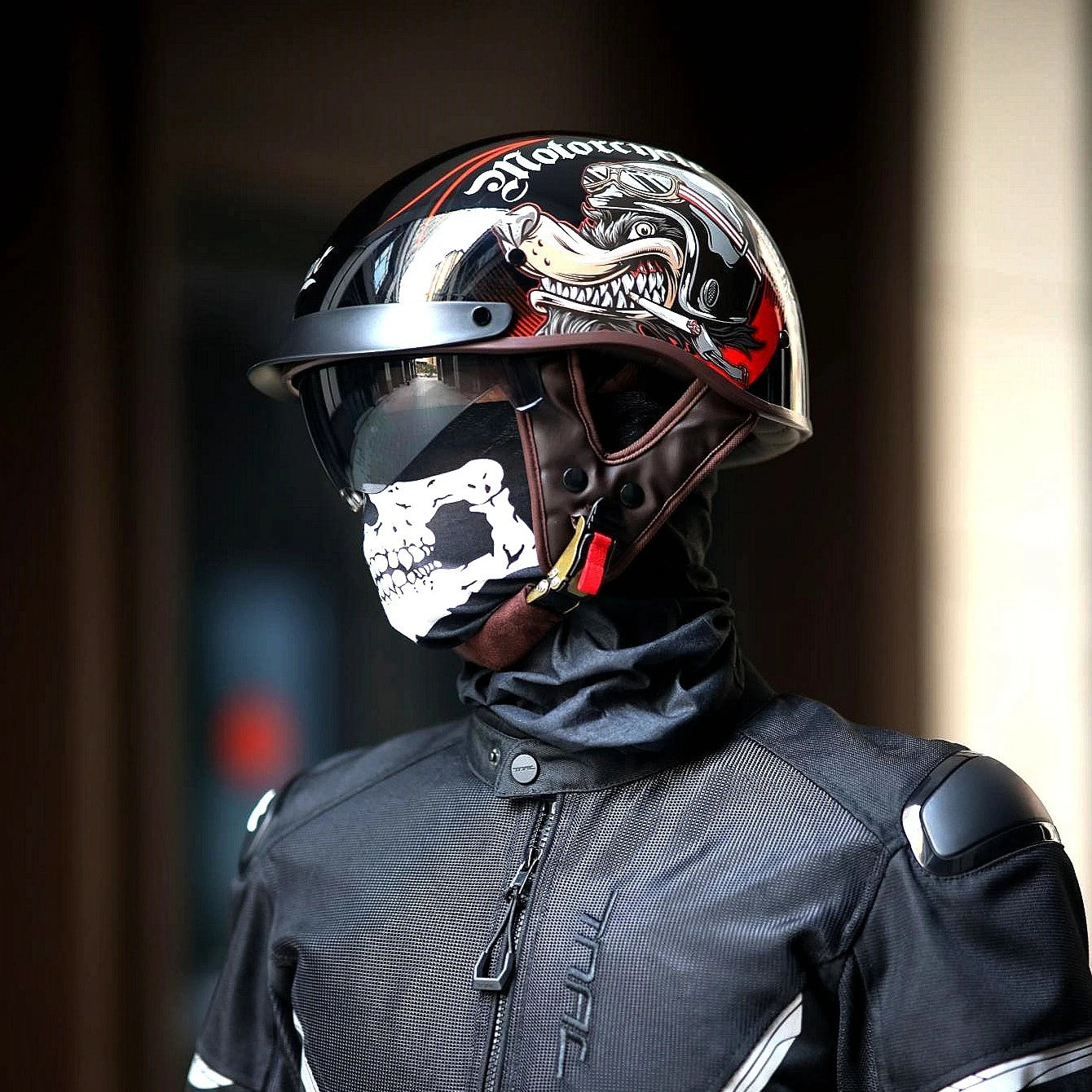 Classic Retro Half-Face Motorcycle Helmet for Riders