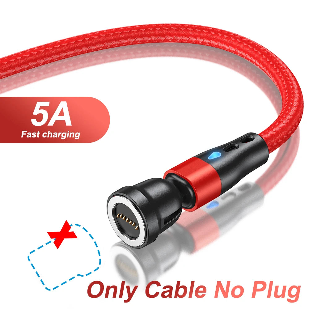 5A Magnetic Fast Charging Cable | 540° Rotating Design