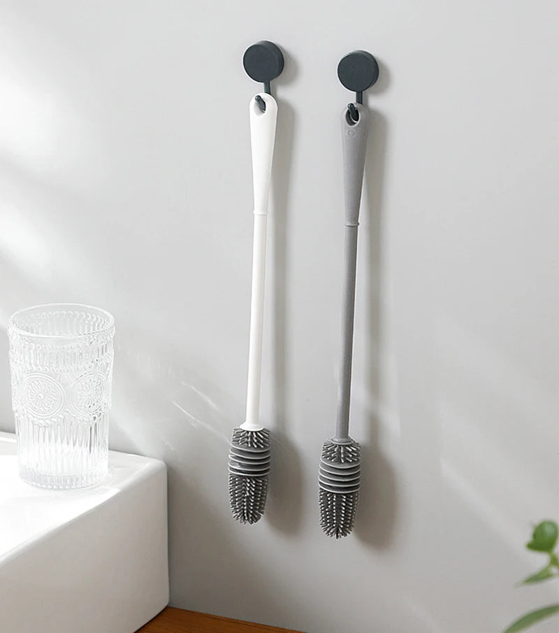 360° Rotating Silicone Baby Bottle Brush | Easy Cleaning Tool