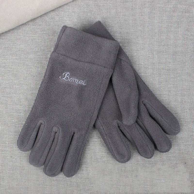 Winter Thick Warm Gloves — Windproof Full Finger Sports Gloves, Thermal Cashmere Blend Knit Gloves for Outdoor Running, Cycling, Skiing & Daily Wear