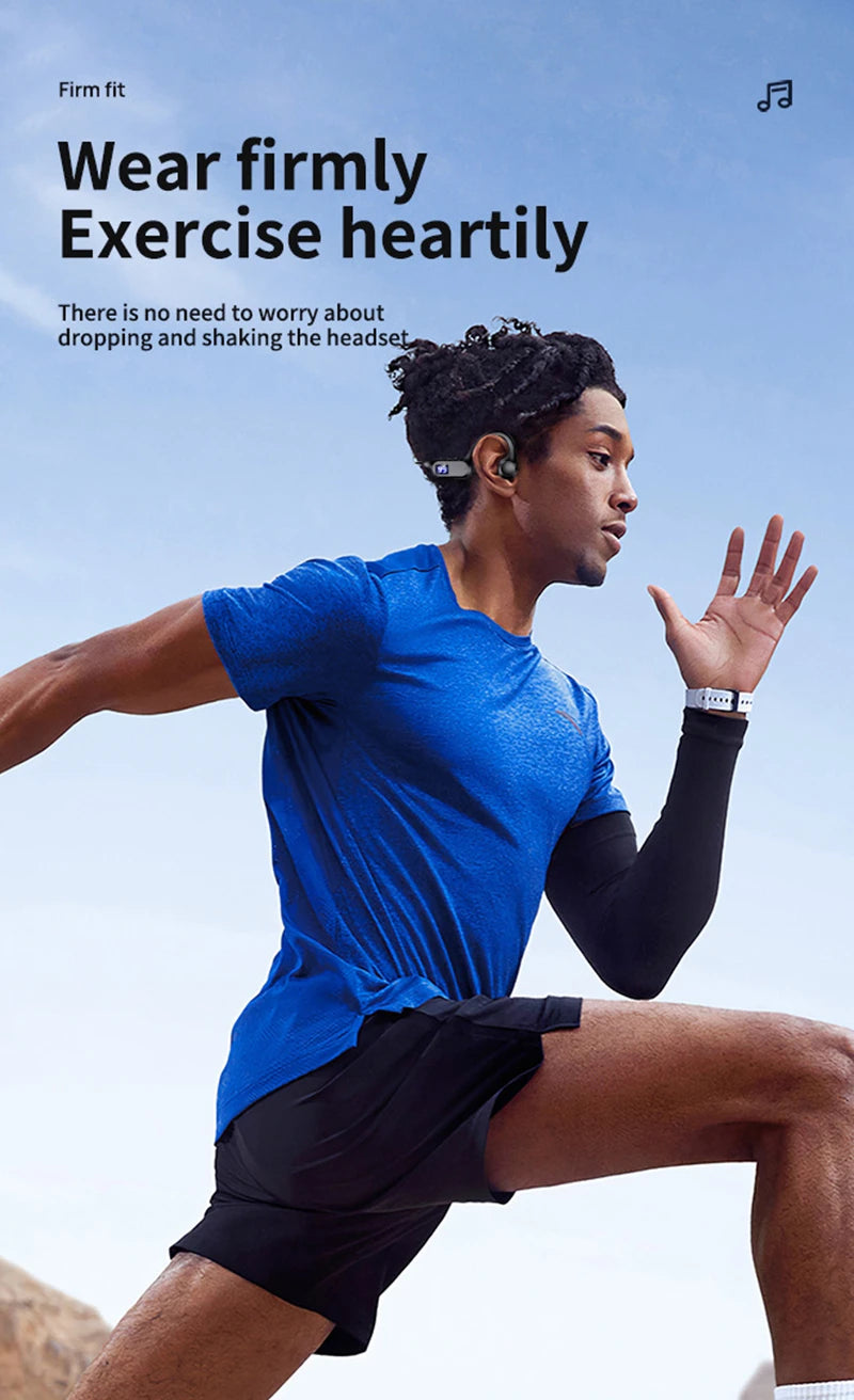 Bone Conduction Wireless Earphones for Sports | Swim & Run Hands-Free