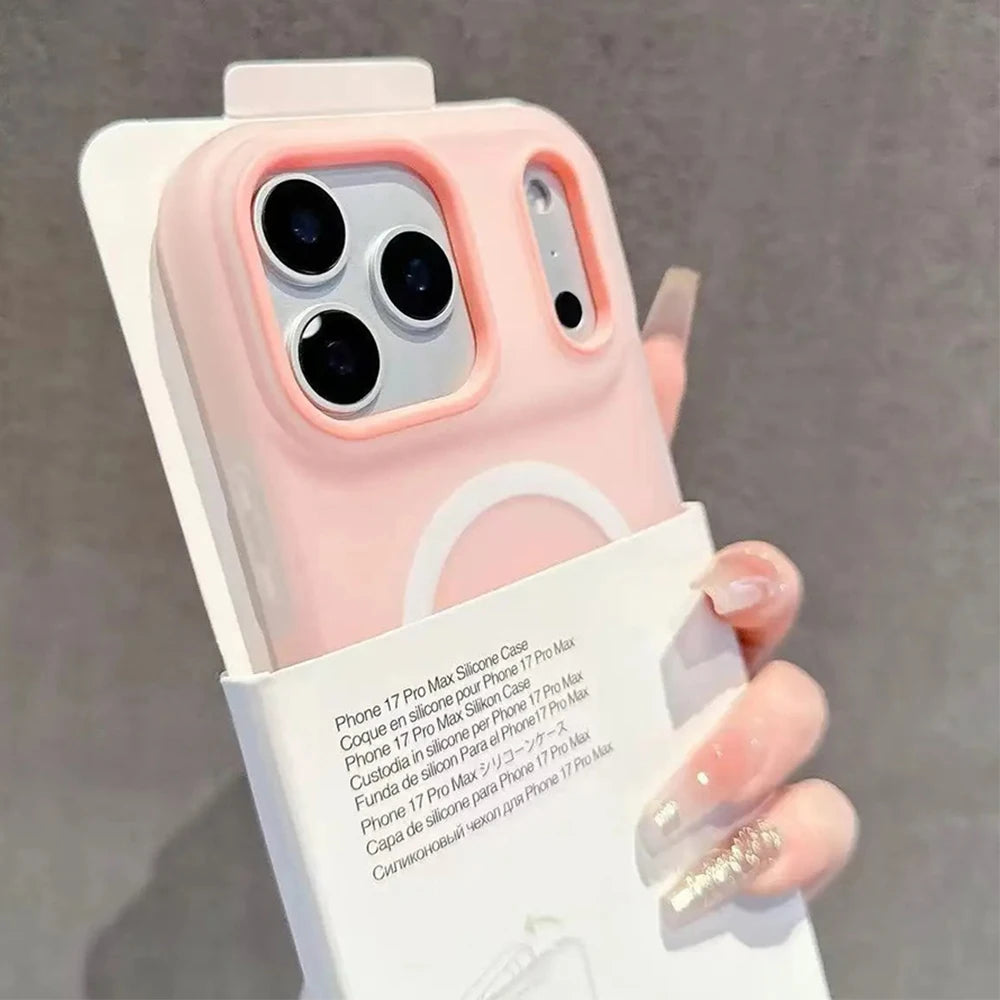 Magnetic Candy Color Wireless Charging Case for iPhone