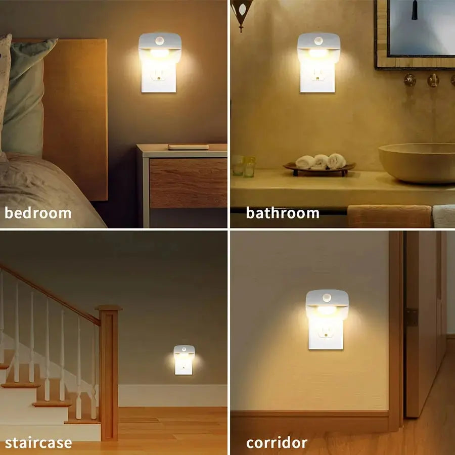 LED Motion Sensor Night Light | 3-Color Temperature Convenience