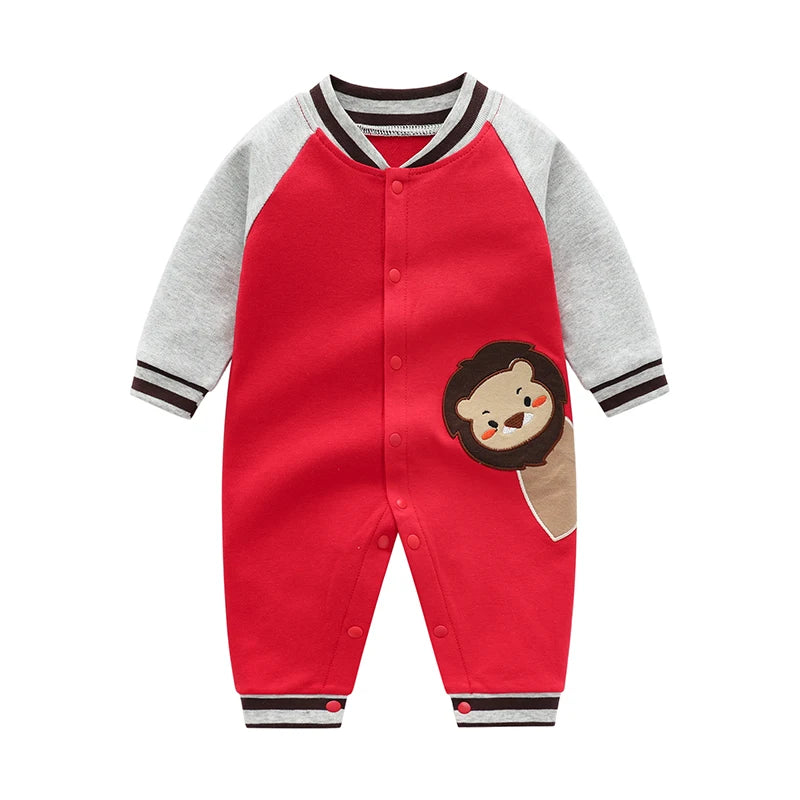 Cozy Pure Cotton Baby Long-Sleeved Rompers | Autumn Essentials