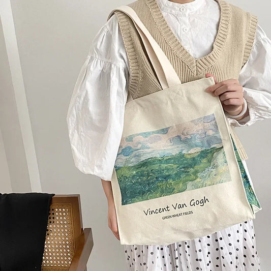 Bolso de Hombro de Lona Vintage | Bolso Casual Elegante para Mujer