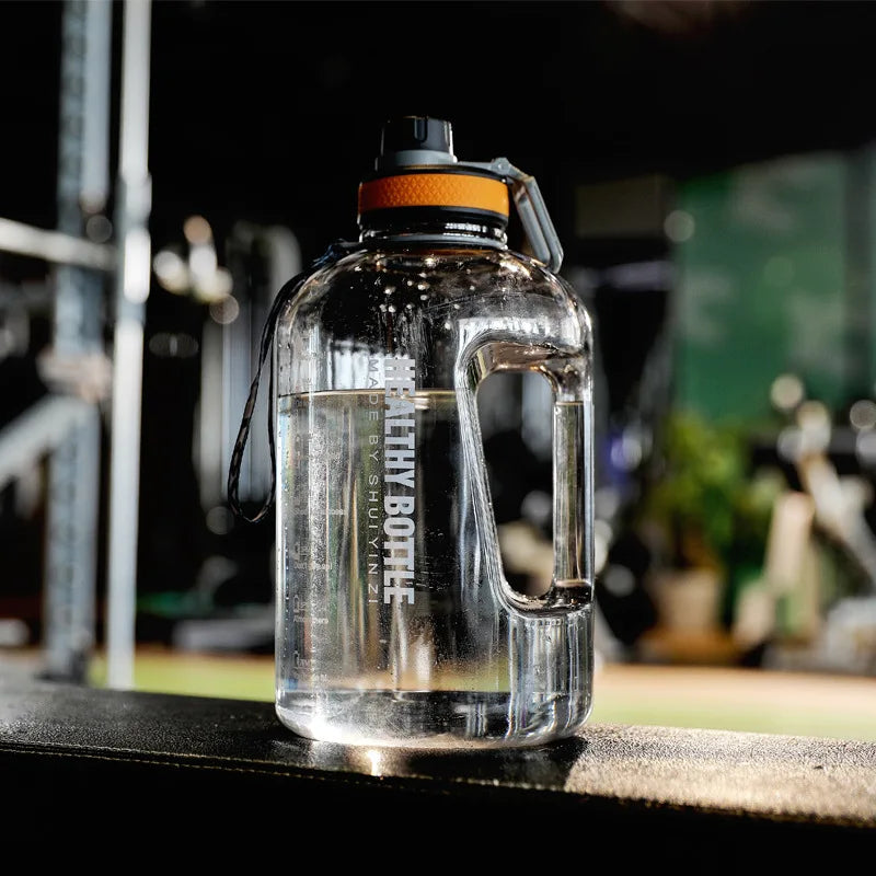 2.2L Large Capacity Gradient Sports Water Bottle for Fitness
