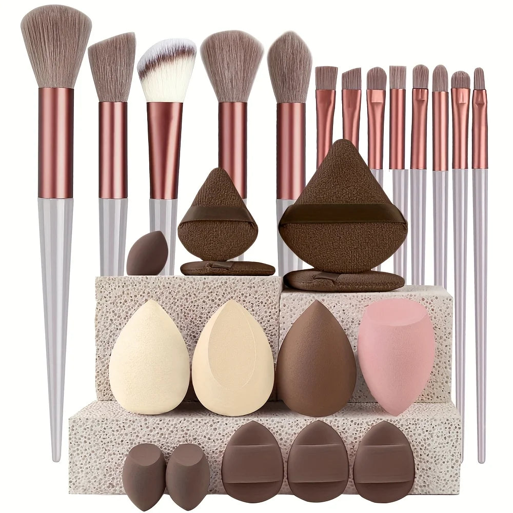 13-29 Piece Makeup Brush Set | Essential Professional Makeup Kit
