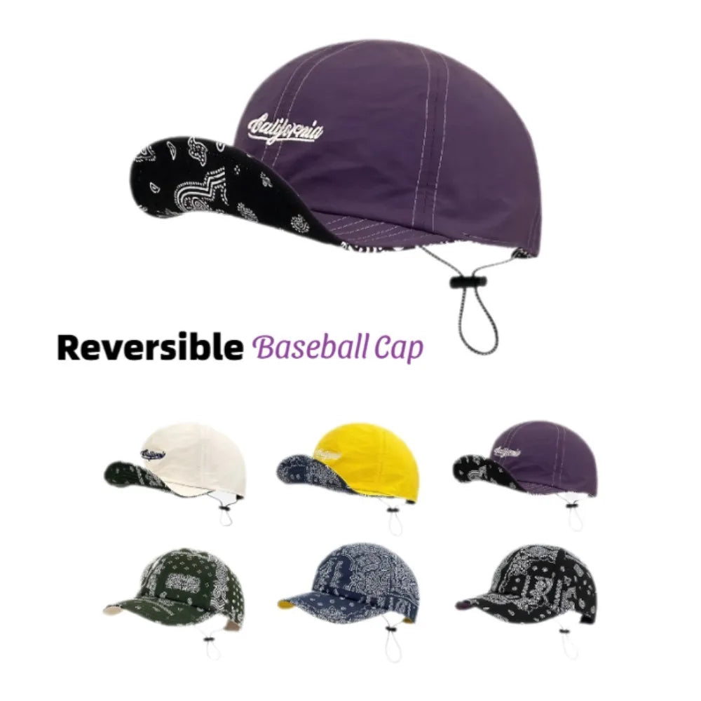 Men Women Short Brim Baseball Cap Quick Dry Waterproof Lightweight Adjustable Hat for Outdoor Sports Hiking Travel Daily Casual