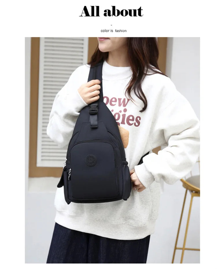 Casual Multi-Functional Nylon Chest Bag | Stylish and Practical