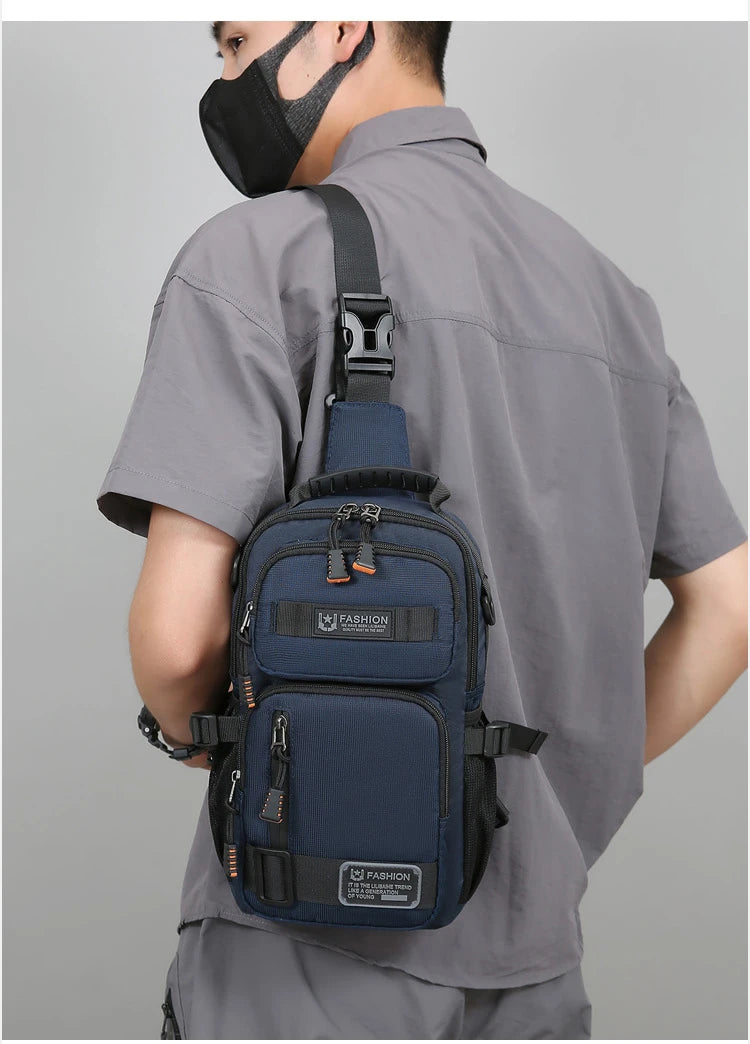 Men's Fashion Oxford Waist Pack | Versatile Casual Chest Bag
