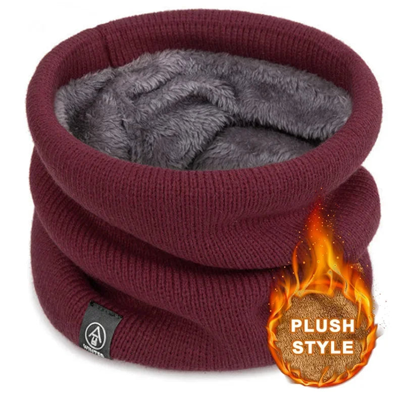 Braga de cuello térmica de punto unisex | Bufanda de invierno cortavientos
