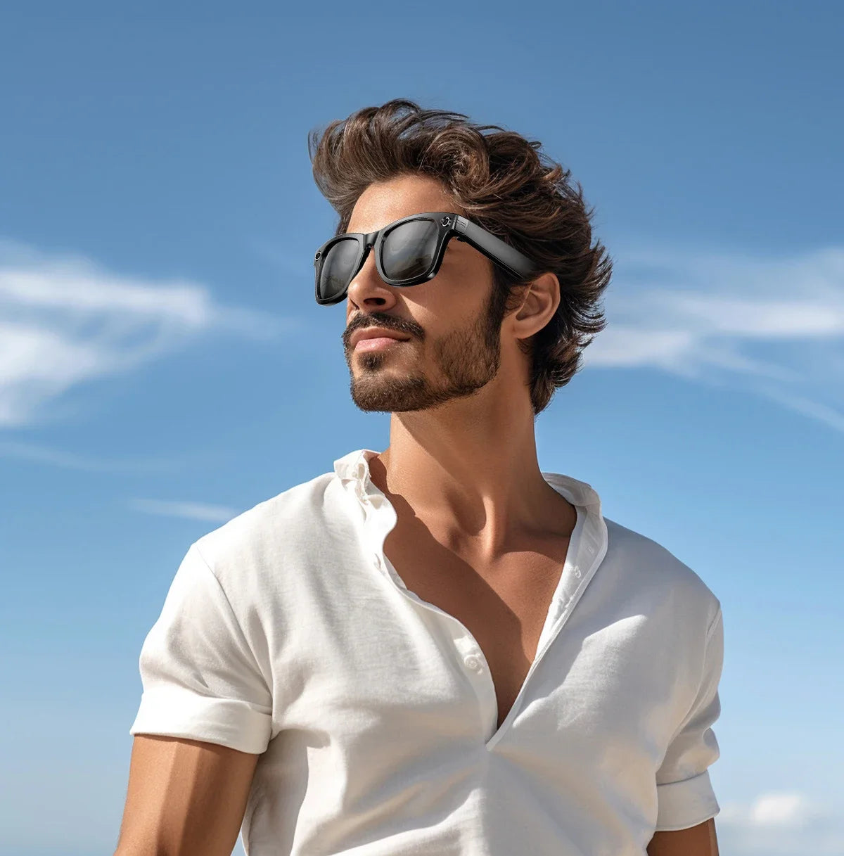 AI Smart Translation Glasses | 8MP Camera, Bluetooth & Voice Control