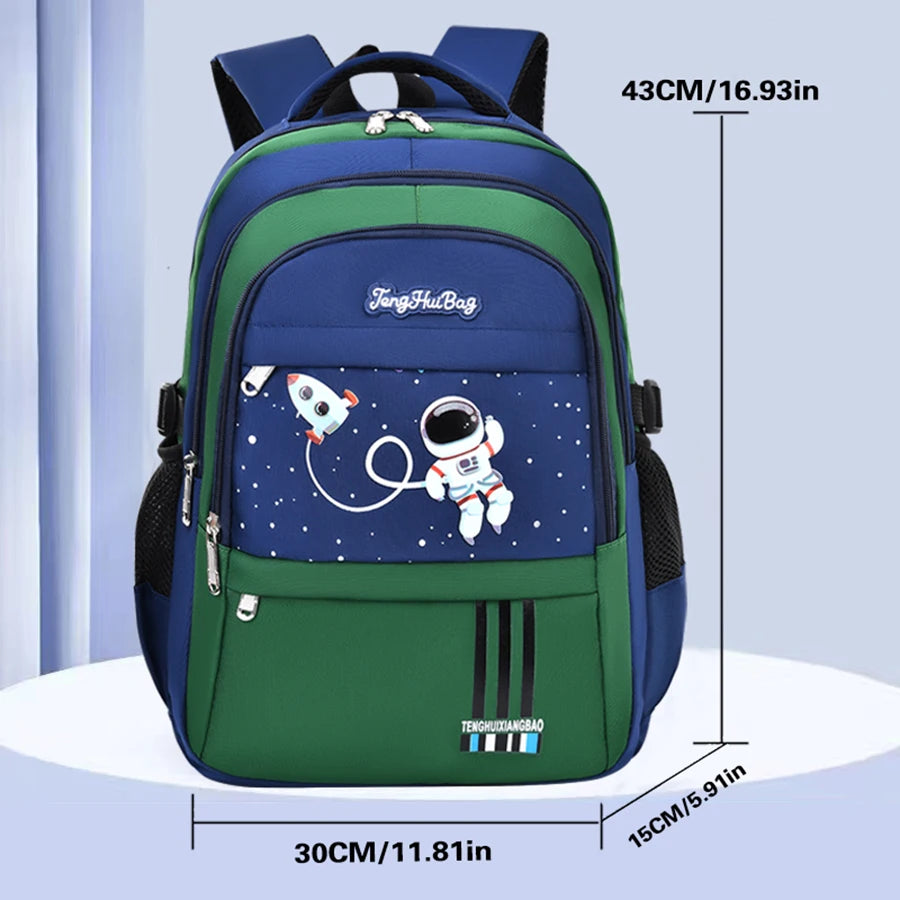 Waterproof Astronaut-Inspired Schoolbag for Boys | Ages 6-12