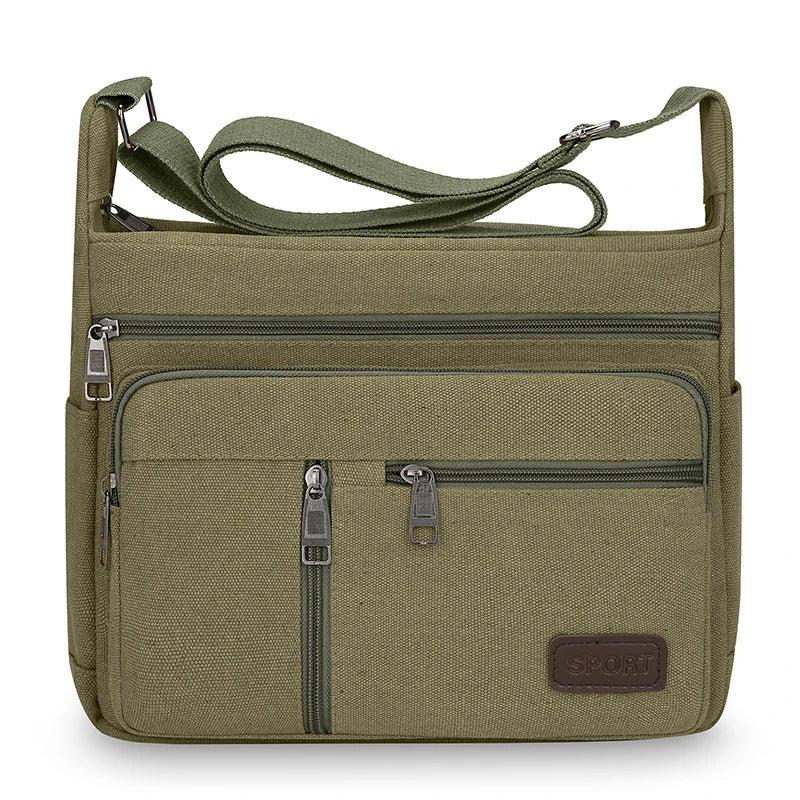 Stylish Men’s Canvas Shoulder Bag | Quality Casual Tote & Messenger