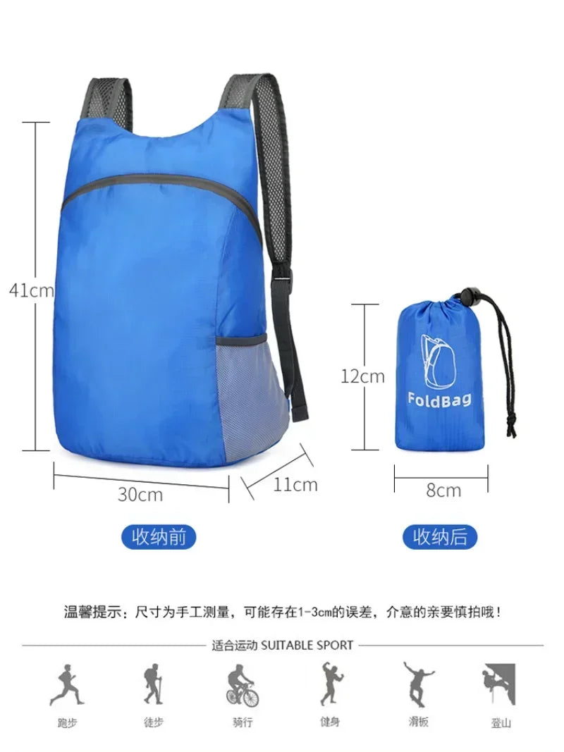 Lightweight Packable Backpack | Ultralight Travel Folding Bag