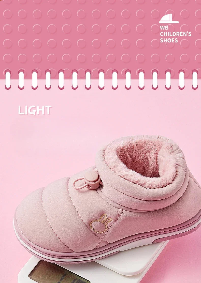 Children's Winter Cartoon Snow Boots | Warm, Waterproof & Non-Slip