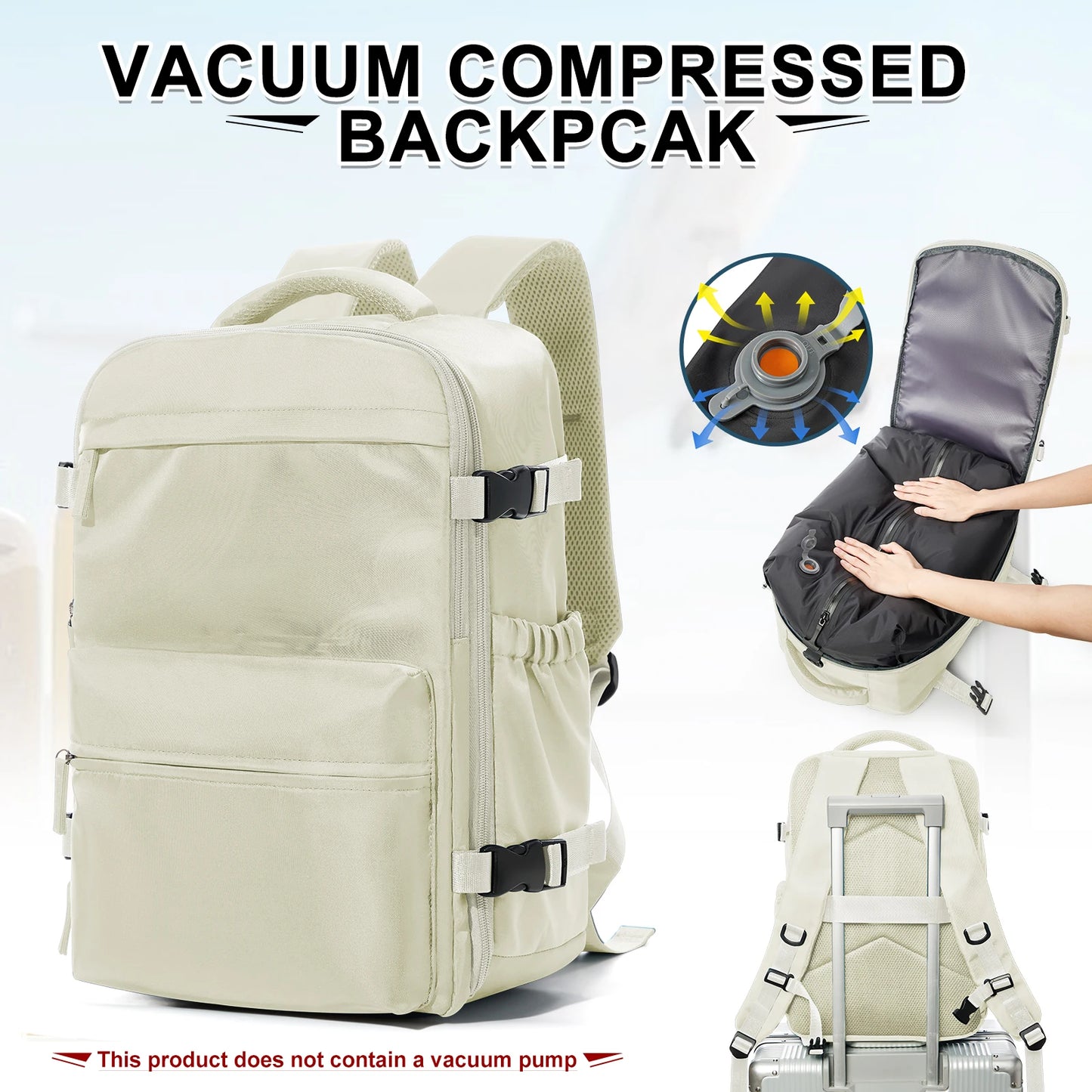 Air Compression Travel Backpack | Stylish & Versatile Cabin Bag