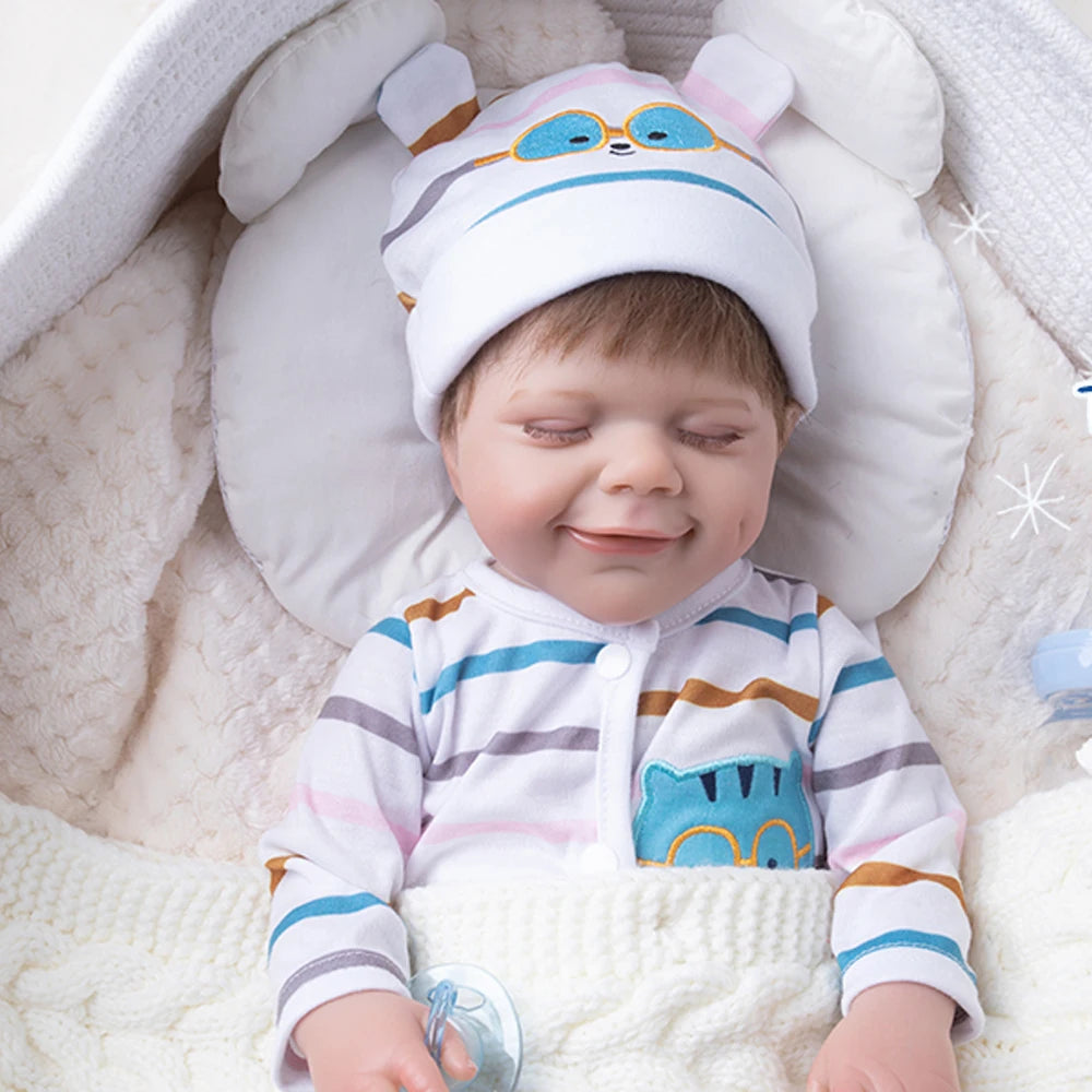Muñeco Bebé Reborn de 18 Pulgadas | Características Realistas y Bonito Atuendo