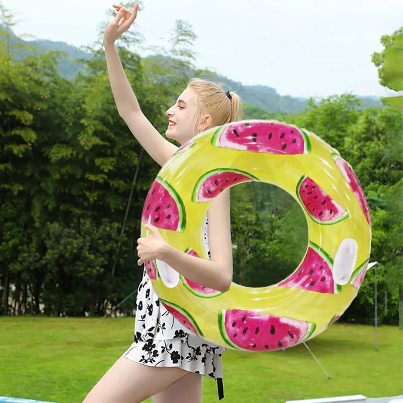 Watermelon Swim Tube | Fun Inflatable Pool Float for Summer