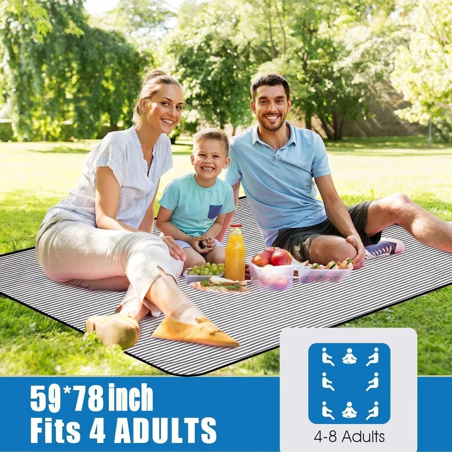 Large Waterproof Picnic Blanket | Perfect for Outdoor Comfort