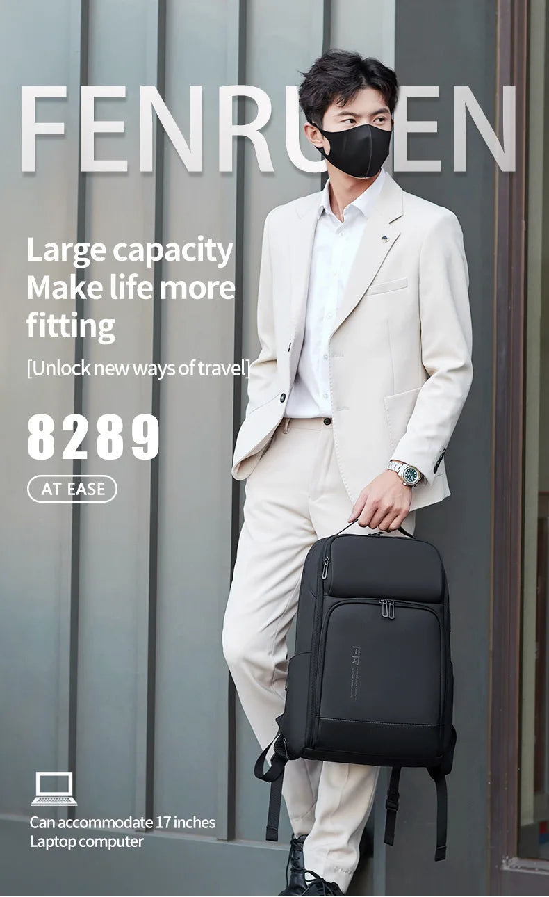 Waterproof Business Backpack with USB Charging | Travel Ready 35L