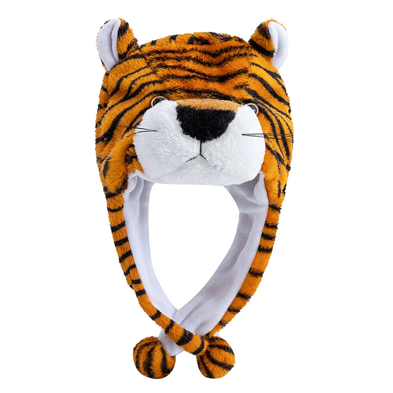 Unisex Funny 3D Bulls Head Plush Winter Beanie | Cozy Cartoon Hat