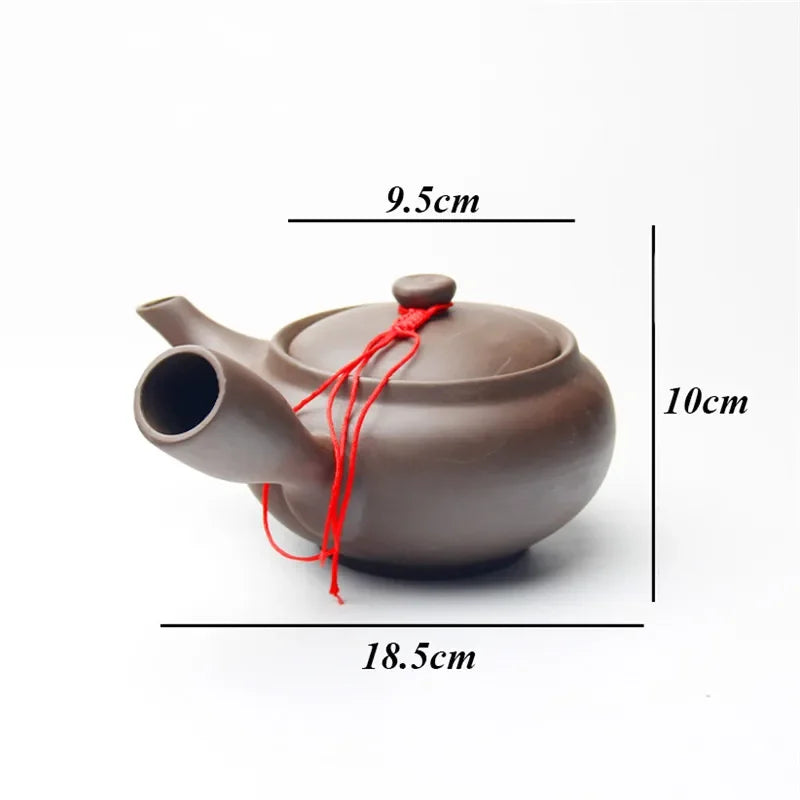 Elegante tetera hecha a mano de arcilla púrpura | Juego de té chino Kung Fu