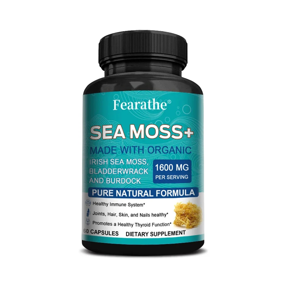 Organic Sea Moss Capsules | Anti-Aging, Immunity Booster & Detox
