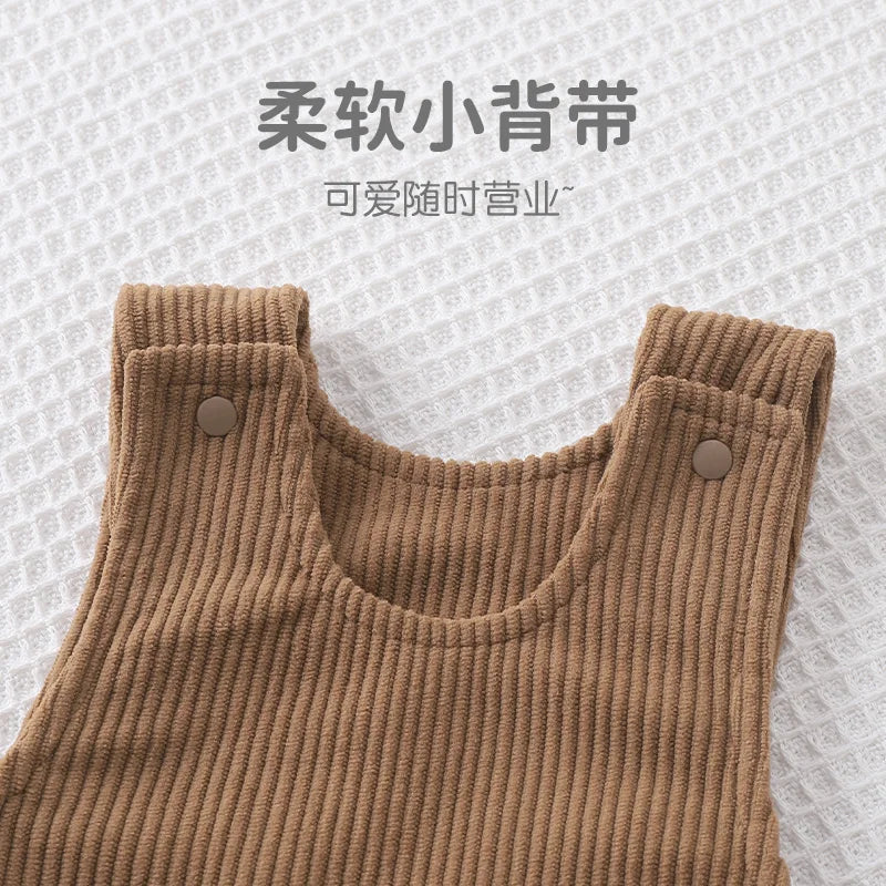 Comfy Open-Crotch Baby Overalls for Boys and Girls | Autumn Style