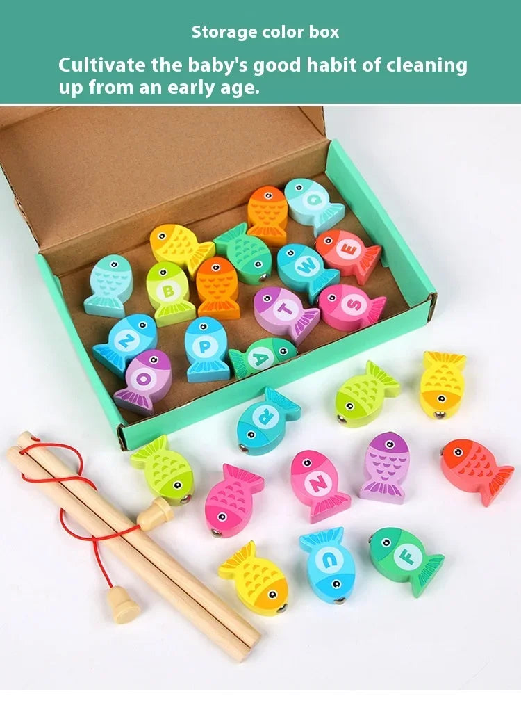 Wooden Fishing Toys for Kids | Fun Montessori Learning Game