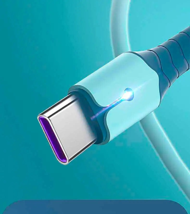 Liquid Silicone USB Type A to C Charging Cable | Fast & Durable