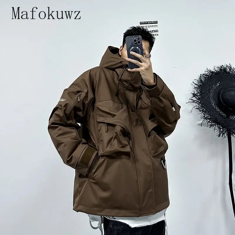 Men's Casual Hooded Parka | Warm Multi-Pocket Winter Jacket