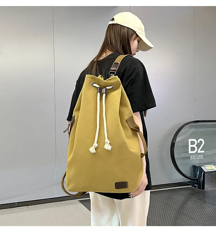 Retro Canvas Backpack Shoulder Bag | Stylish & Functional Gear