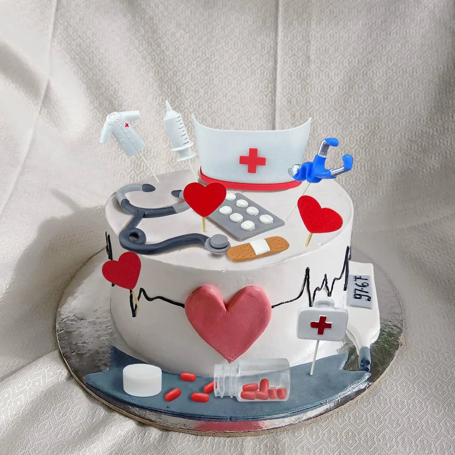 Nurse Cake Topper Set | Perfect Graduation & Medical Party Decor