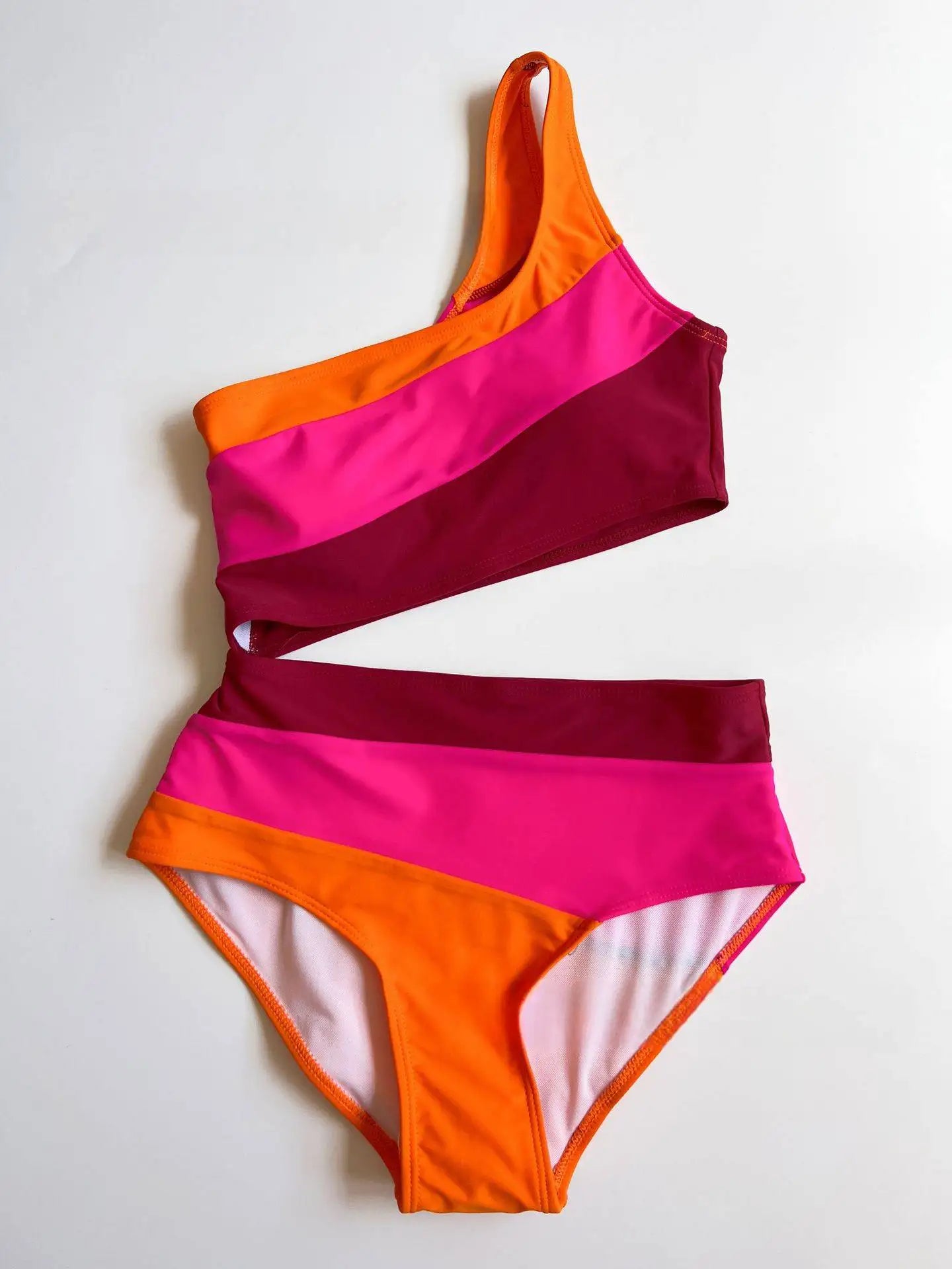 Women's Colorblock One-Piece Swimsuit | Stylish Summer Beachwear
