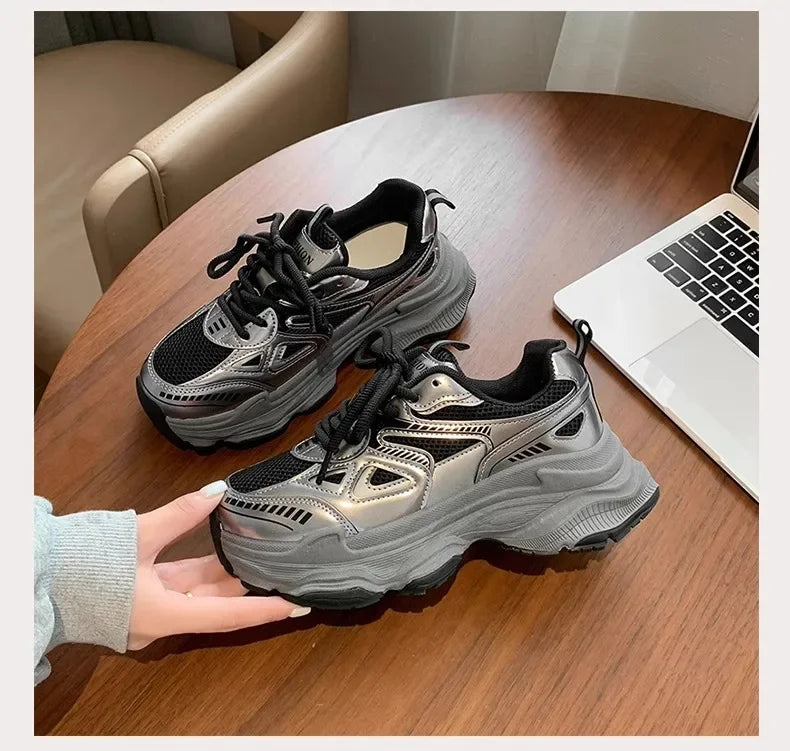 Fashionable Casual Platform Sneakers for Women | Comfortable Sports Shoes