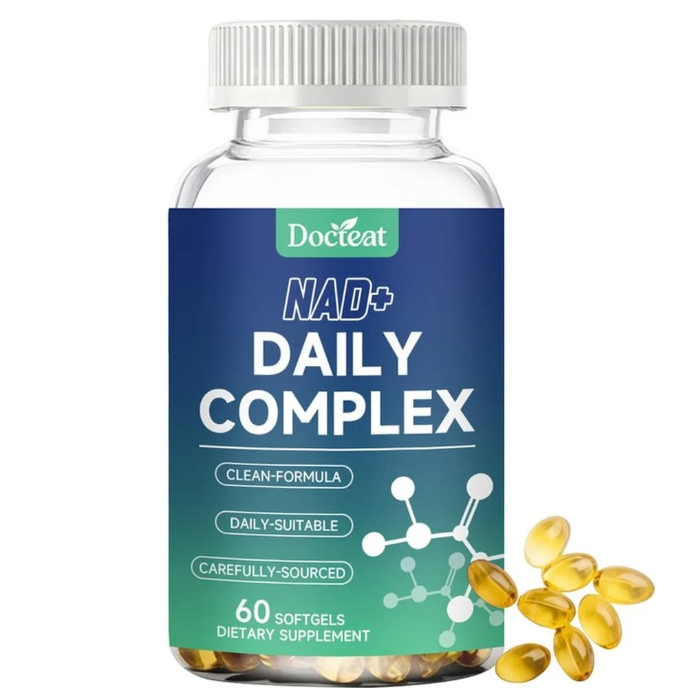 NAD+ and NAC Daily Complex Softgels | Antioxidant Energy Support