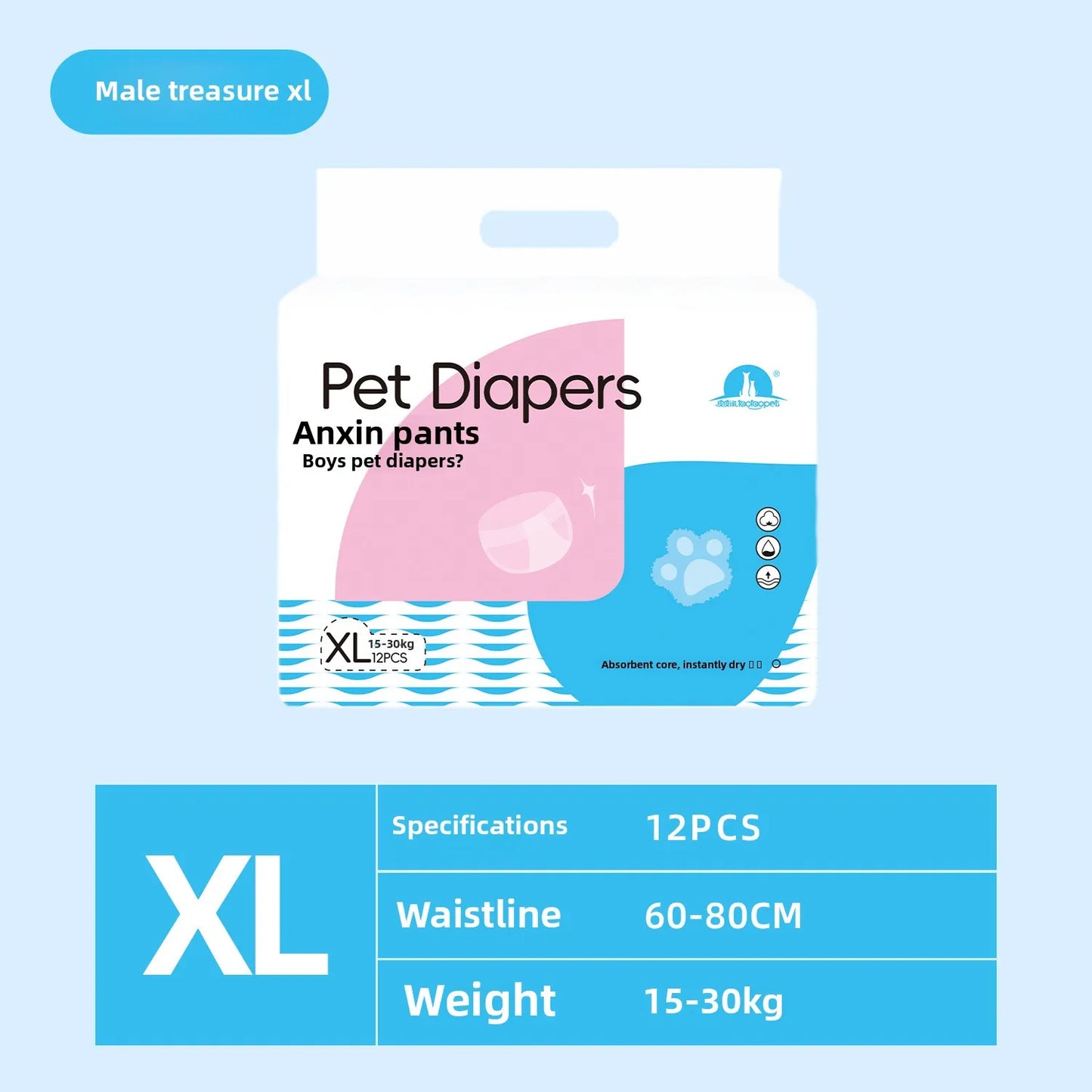 Comfortable Waterproof Pet Diapers | Thin & Breathable Dog Shorts