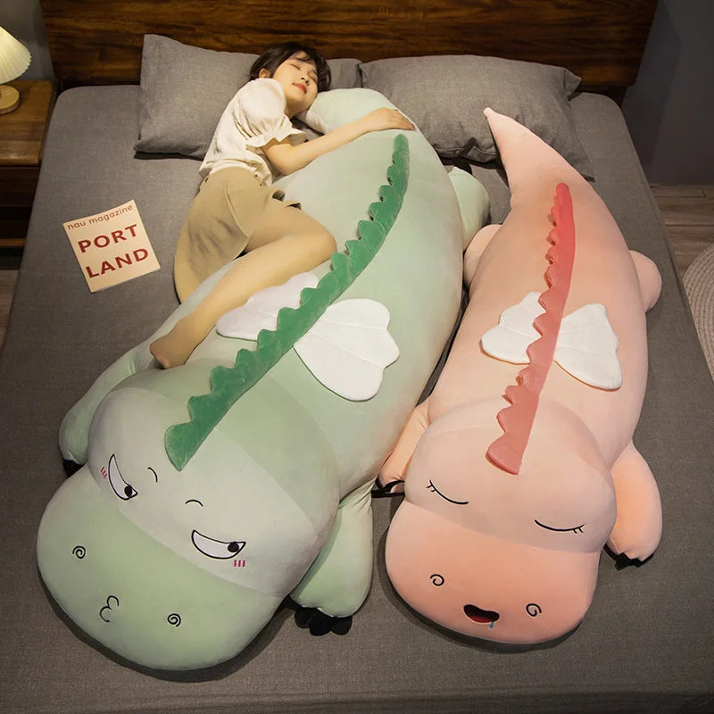 Giant Long Crocodile Plush Body Pillow | Soft Kawaii Pillow