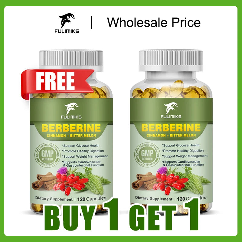 Buy 1 Get 1 Free! Advanced Berberine Supplement for Healthy Living
