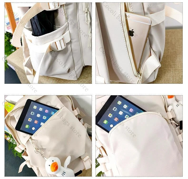 Anime-Inspired Large Capacity Print Backpack for Students