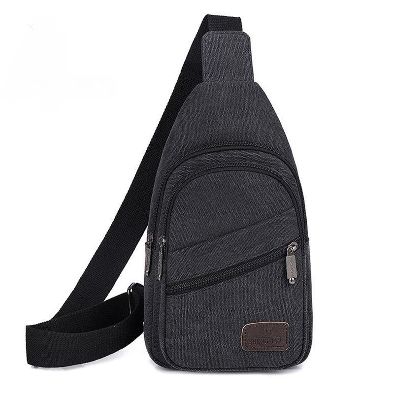 Casual Canvas Chest Bag | Stylish Crossbody Bag for Men