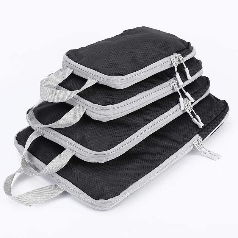Compressible 4-Piece Business Travel Storage Bag Set