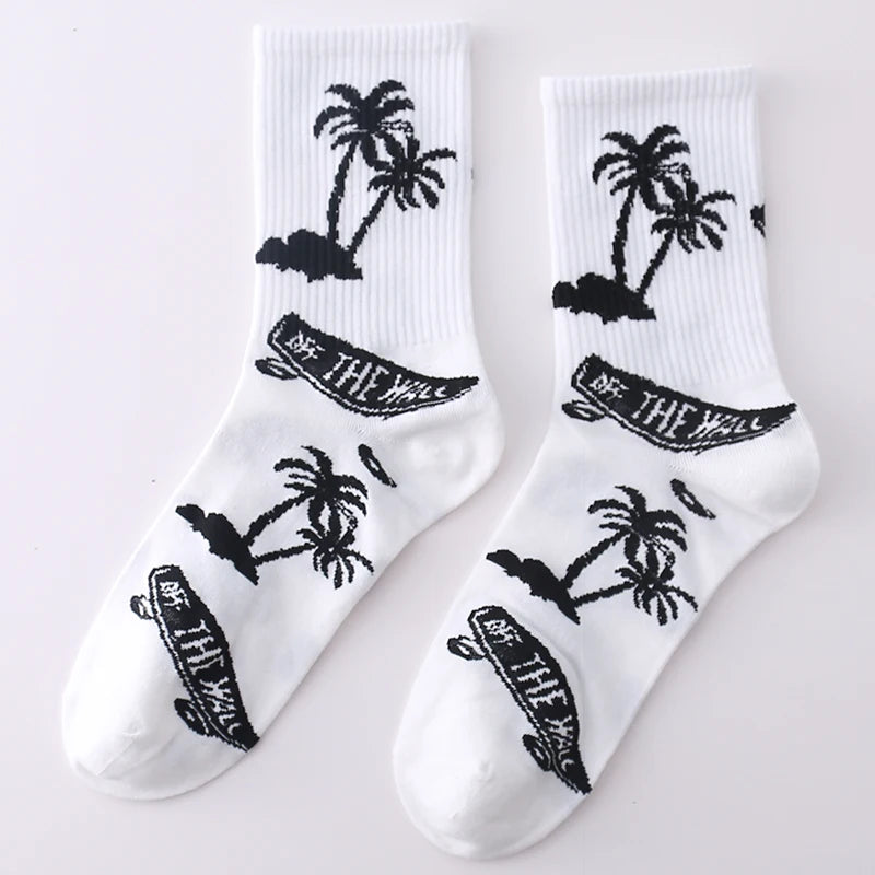 Funny Men's Crew Socks | Comfortable Cartoon Cotton Socks
