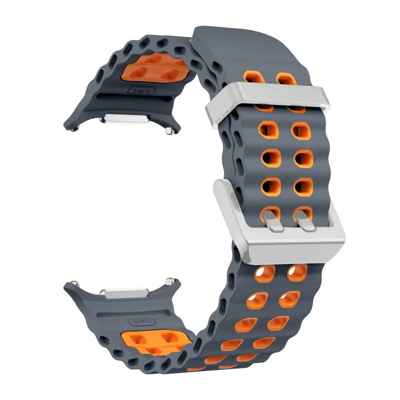 Silicone Sports Strap for Galaxy Watch | Breathable Marine Band