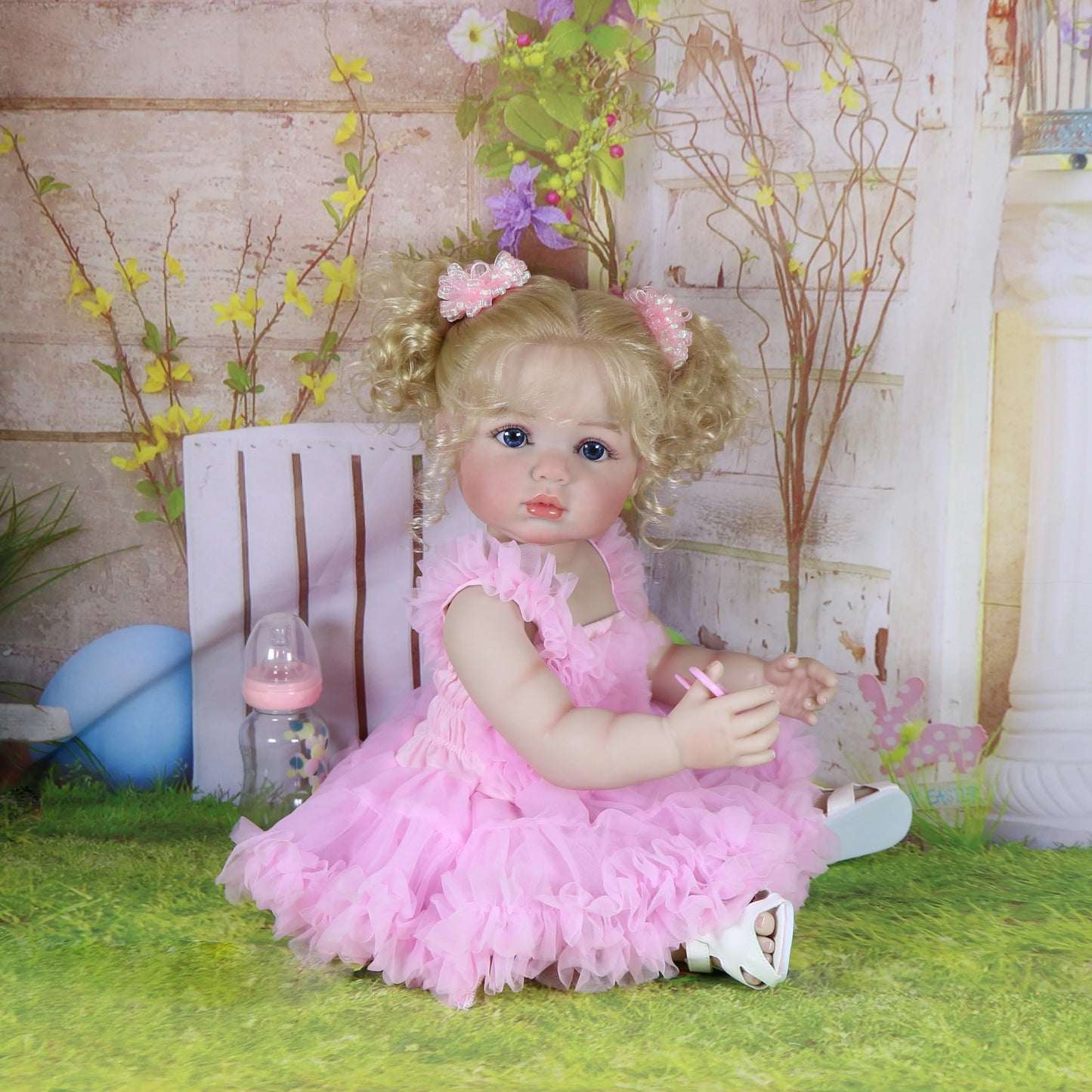 22" Realistic Reborn Baby Doll with Princess Outfit & Accessories