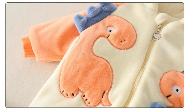 Thick Plush Newborn Baby Rompers | Cozy Winter Jumpsuit Outfits