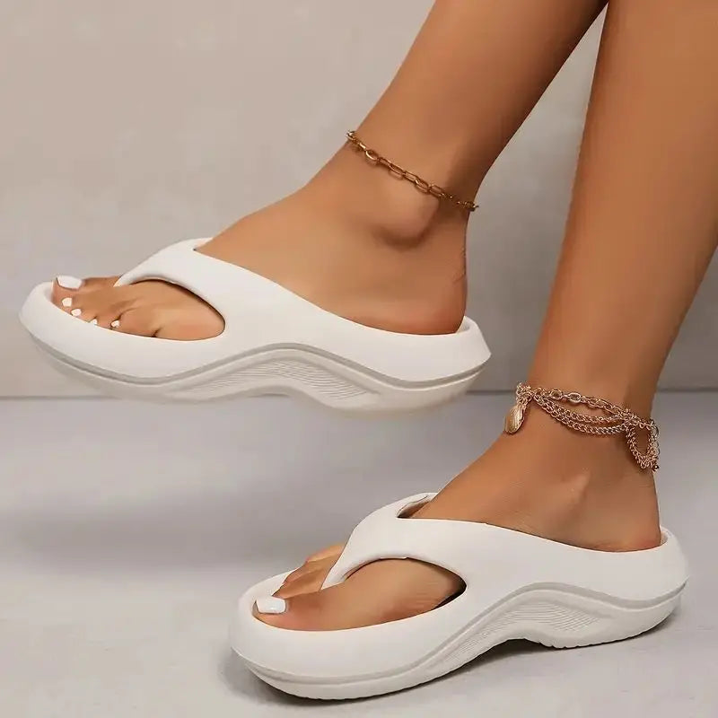Comfortable Thick Platform EVA Flip Flops for Women | Summer Sandals