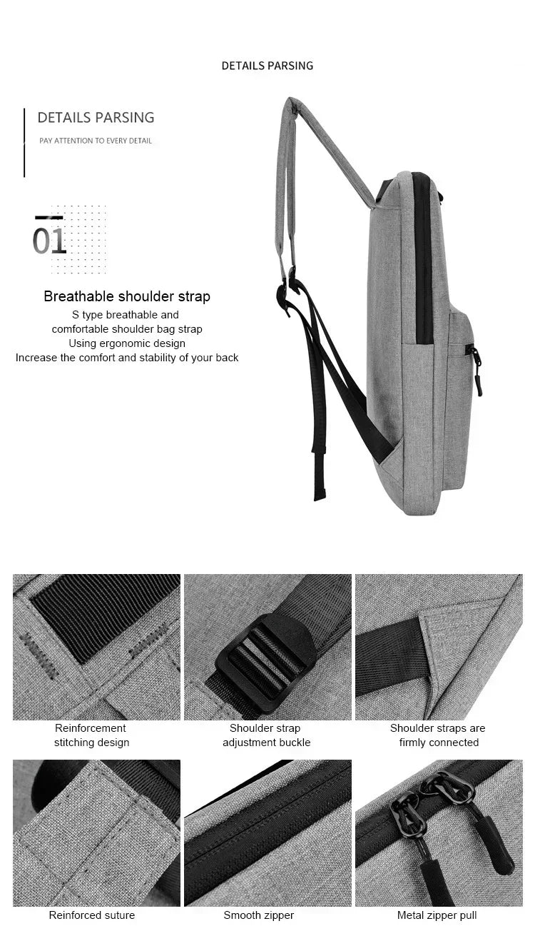 Ultra-Thin Waterproof Men's Backpack | Lightweight Travel Bag